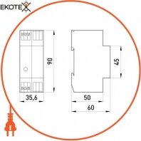 Enext 92.042 комбинированный узип e.rpod f 16 класс iii + вч фильтр