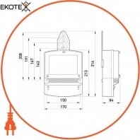 Enext nik2265 трехфазный счетчик ник 2301 ап3 (1,0 3х220/380в 5(120)а)