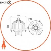 Enext l0520001 блок пра e.mh.high.light.2201.250 к подвесным светильникам серии 2201, металлогалогеновый, 250 вт