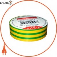 Ізолента e.tape.pro.10.yellow-green з самозатухаючого ПВХ, жовто-зелена (10м)