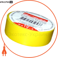 Изолента e.tape.pro.20.yellow с Самозатухающий ПВХ, желтая (20м)