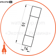 Enext i0610024 предохранитель плавкий e.fuse.1451.50, типоразмер 14х51, 50а