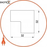 Enext s4033003 внутренний угол e.trunking.blend.in.stand.20.10 для короба 20х10мм