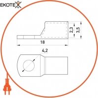 Enext s19012 медный луженый кабельный наконечник e.end.stand.c.1.5