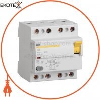 Диференціальний вимикач (ПЗВ) ВД1-63 4Р 50А 100мА тип А IEK
