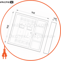 Enext ЩЭ-2ст-Н щит этажный щэ-2ст-н под два однофазных счетчика, навесной