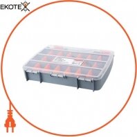 Органайзер-пластиковий кейс, e.toolbox.05, 380х310х70мм