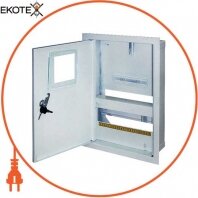 Корпус e.mbox.stand.w.f1.12.z металлический, под 1-ф счетчик, 12 мод., встраиваемый, с замком