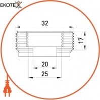 Enext i0410003 труба металлическая e.industrial.pipe.thread.1/2 с резьбой , 3.05 м