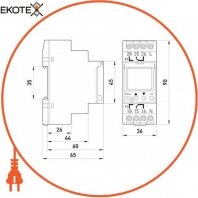 Enext i0310013 реле времени астрономическое двухканальное e.control.t10