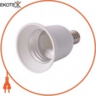 Переходник e.lamp adapter.Е14 / Е27.white, из патрона Е14 на Е27, пластиковый