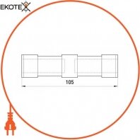 Enext p048008 гильзы соединительные изолированные e.tube.pro.ins.a.50.35 для провода 35-50 мм.кв.