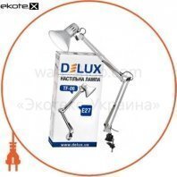 Delux 90012372 светильник настольный delux tf-06_e27 серебро
