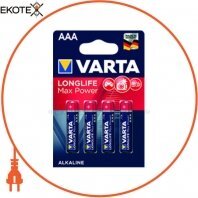 Батарейка VARTA LONGLIFE MAX POWER AAA BLI 4 шт
