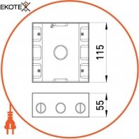 Enext i0530006 труба металлическая e.industrial.pipe.thread.1/2 с резьбой , 3.05 м