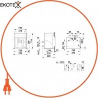 Enext i0810001 воздушный автоматический выключатель e.acb.1000d.1000, выкатной, 3p, 1000a, 42 ка