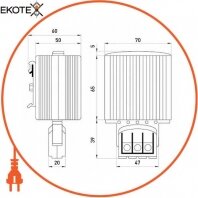 Enext s0102046 элемент нагревательный e.climatboard.11 ас230в 45вт