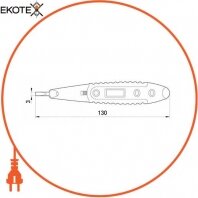 Enext t001110 индикатор-тестер e.tool.test10 130х3 прямой шлиц ас/dc12-250в