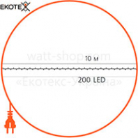 Гирлянда внутренняя DELUX STRING С 200LED 10m тепл. белый/прозрачный IP20