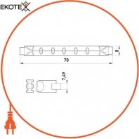 Enext l004023 лампа галогенная e.halogen.line.j78.220.200, линейная, 78мм, 220v, 200w