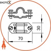 Enext 5336058 универсальный разделительный зажим obo bettermann