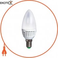 Лампа світлодіодна e.save.LED.C37M.E14.4.4200 тип свічка, 4Вт, 4200К, Е14 (ал)