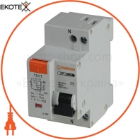 Диференціальний автоматичний вимикач ENERGIO SP-L 1P + N C 25А 4.5кА