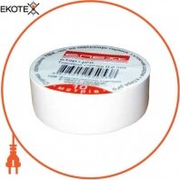 Изолента e.tape.pro.10.white из самозатухающего ПВХ, белая (10м)