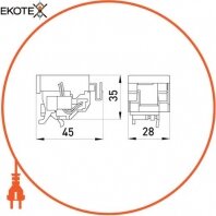 Enext i0070002 независимый расцепитель e.industrial.ukm.250.fl.220, 220в