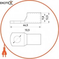 Enext s19005 медный луженый кабельный наконечник e.end.stand.c.50