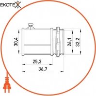 Enext i0460003 труба металлическая e.industrial.pipe.thread.1/2 с резьбой , 3.05 м