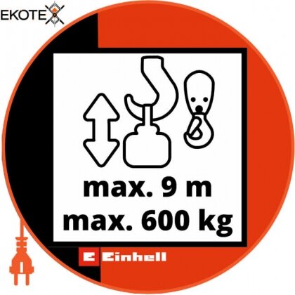 Einhell 2255150 тельфер електричний tc-eh 600