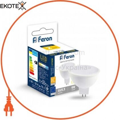 Feron 25686 светодиодная лампа feron lb-716 6w g5.3 2700k