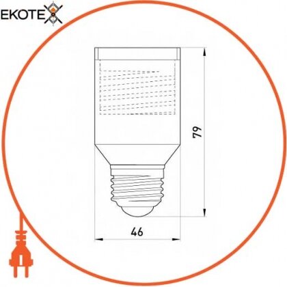 Enext s9100015 переходник e.lamp adapter.е27 / е40.white, из патрона е27 на е40, пластиковый