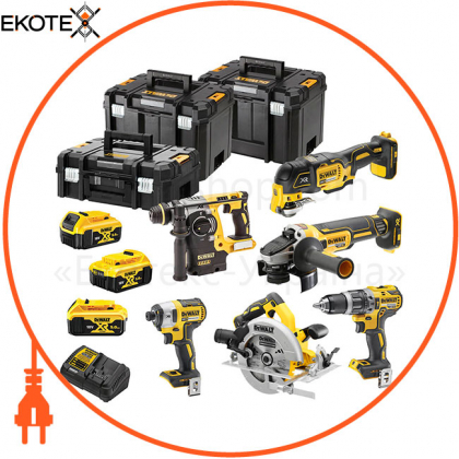 Набор из шести инструментов бесщеточных DeWALT DCK685P3T