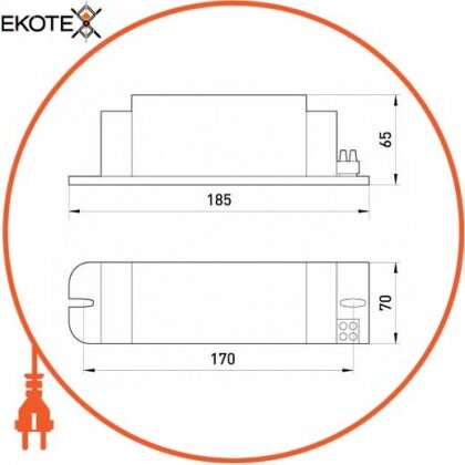 Enext l0430005 электромагнитный балласт e.ballast.hps.400, для натриевых ламп 400 вт