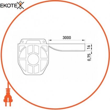 Enext p040006 стальная бандажная лента e.steel.band.pro.16.75.30, 16х0,75мм, 30м