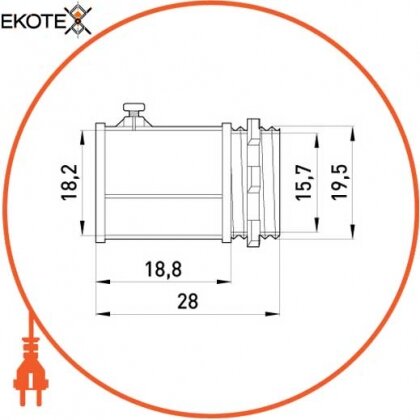 Enext i0460001 труба металлическая e.industrial.pipe.thread.1/2 с резьбой , 3.05 м