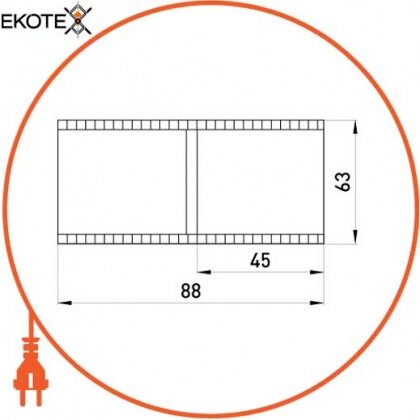 Enext s2035007 соединитель e.pipe.connect.stand.63 для труб d63мм