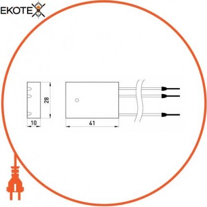 Enext 92.133/95 комбинированный узип e.poda класс iii + звуковая сигнализация срабатывания, встраиваемая в подрозетник