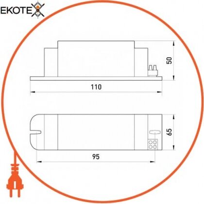 Enext l0430002 электромагнитный балласт e.ballast.hps.mhl.100, для натриевых и металлогалогеновых ламп 100 вт