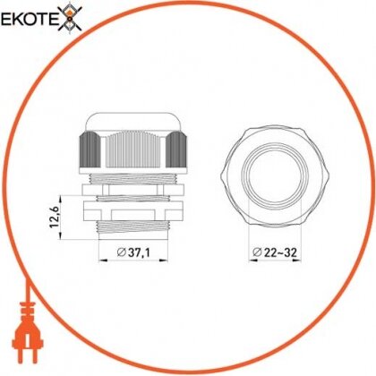 Enext s018008 кабельный ввод e.pg.stand.36