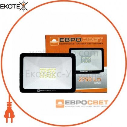 Евросвет 40647 прожектор светодиодный es-50-504 basic-xl 2750лм 6400к